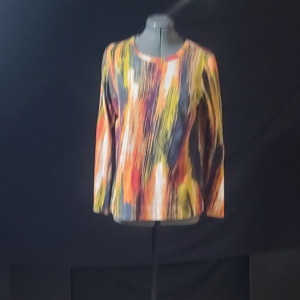 NWOT Multi Color Long Sleeve Shirt By Simply Vera Size Medium